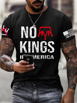 🔥Buy 3 Get 15% Off🔥Men's No Kings In America Print T-shirt