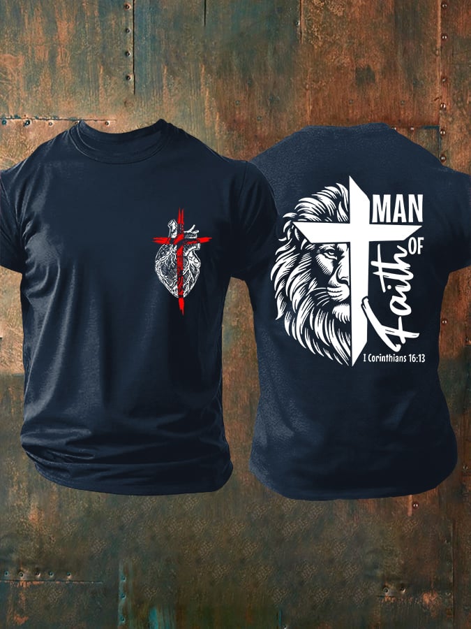 🔥Buy 3 Get 15% Off🔥Men's casual faith T-shirt