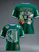 Men's Rugby Pattern Short-Sleeved T-Shirt