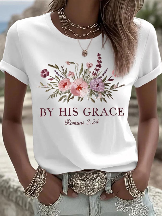 Women's Faith Printed Casual T-Shirt