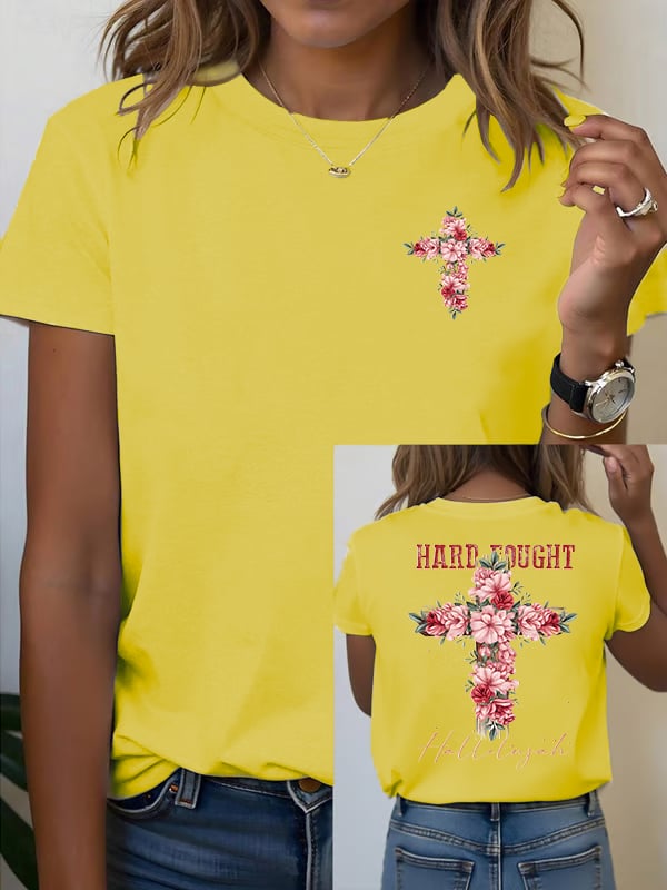 Women's Floral Christian  T-shirt