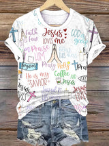 Faith Print Short Sleeve T-Shirt