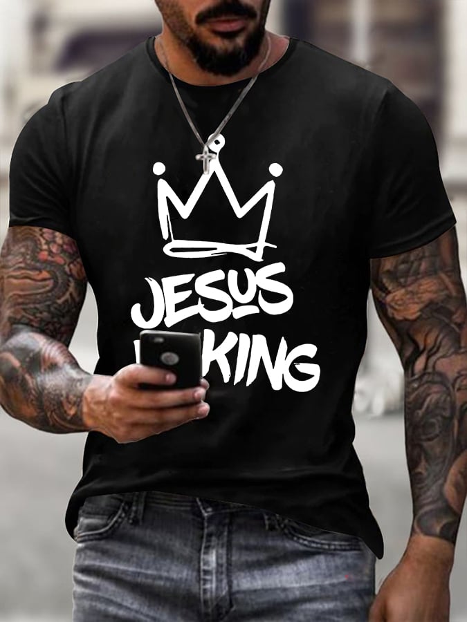 Men'S Casual Faith Short-Sleeved T-Shirt