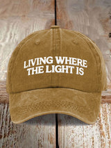 🔥Buy 3 Get 15% Off🔥Unisex Faith "Live Where There Is Light" Print Baseball Cap