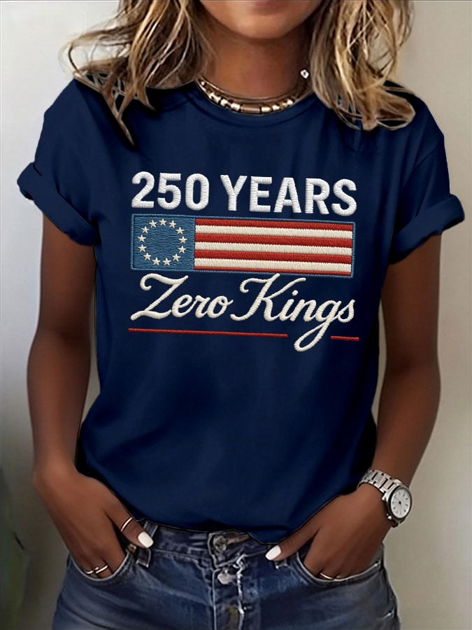 🔥Buy 3 Get 15% Off🔥Women's No Kings Print T-Shirt