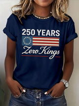 🔥Buy 3 Get 15% Off🔥Women's No Kings Print T-Shirt