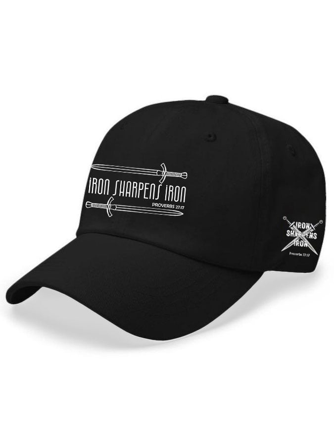 Iron Sharpens Iron Print Baseball Cap