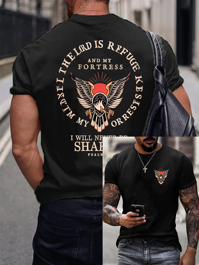 🔥Buy 3 Get 15% Off🔥Men's Psalm 91 Printed Casual T-Shirt