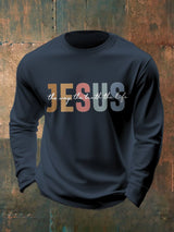 🔥Buy 3 Get 15% Off🔥Men's Casual Faith Long-Sleeved T-Shirt