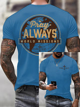 Men'S Casual Faith Short-Sleeved T-Shirt