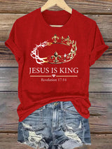Women's  Jesus Is King Christian  T-Shirt