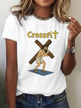 🔥Buy 3 Get 15% Off🔥Women's Crossfit Jesus  Print Casual T-Shirt