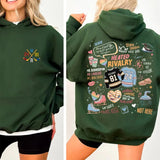 Hockey Romance Print Casual Hoodie