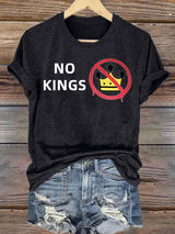 🔥Buy 3 Get 15% Off🔥Women's  NO KINGS Print T-Shirt