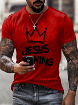 Men'S Casual Faith Short-Sleeved T-Shirt