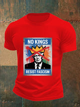 🔥Buy 3 Get 15% Off🔥Men's   NO KINGS RESIST FASCISM T-shirt