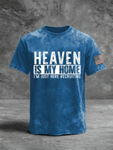 🔥Buy 3 Get 15% Off🔥Men's Heaven Is My Home I'm Just Here Recruiting Casual T-shirt
