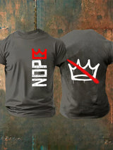 🔥Buy 3 Get 15% Off🔥Men's Nope, No Kings In America Print T-shirt