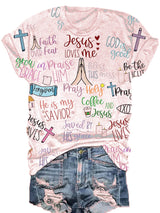Faith Print Short Sleeve T-Shirt