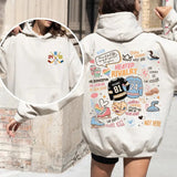 Hockey Romance Print Casual Hoodie