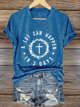 🔥Hot Sale Picks 🔥Women's  A Lot Can Happen In 3 Days Print T-Shirt