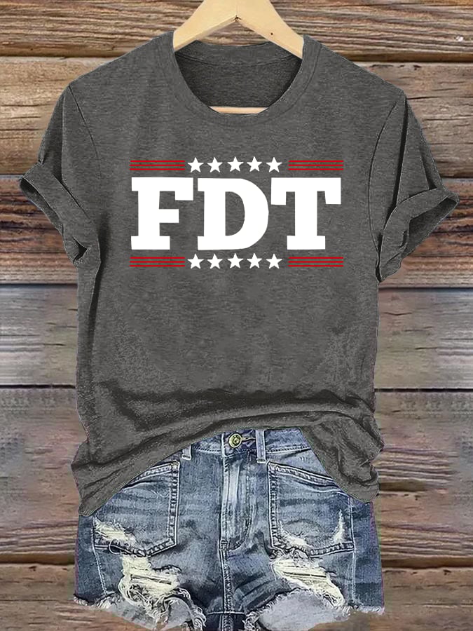🔥Buy 3 Get 15% Off🔥Women's  FDT Print  T-Shirt