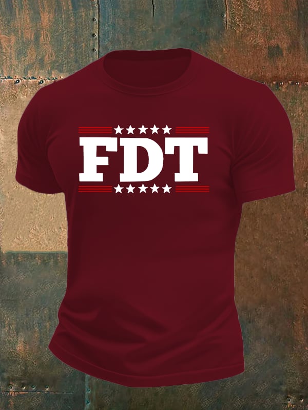 🔥Buy 3 Get 15% Off🔥Men's  FDT Print  T-Shirt
