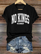 🔥Buy 3 Get 15% Off🔥Women's No Kings Print T-Shirt