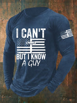 🔥Buy 3 Get 15% Off🔥Men'S I Can’T But I Know A Guy Christian Cross American Flag T-Shirt
