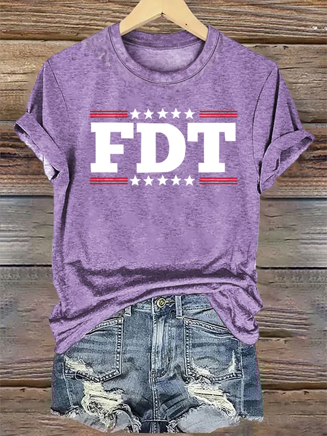 🔥Buy 3 Get 15% Off🔥Women's  FDT Print  T-Shirt