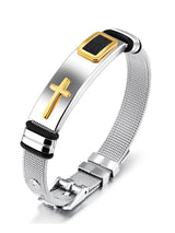 (Unisex) Religious Cross Adjustable Bracelet Popular Fashion Couple Bracelet Jewelry
