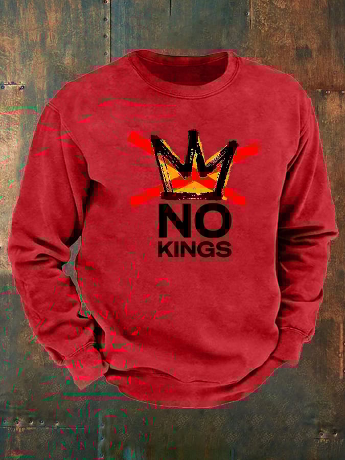 🔥Buy 3 Get 15% Off🔥Men's  America has No Kings Printed Casual  Sweatshirt