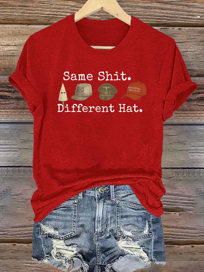 🔥Buy 3 Get 15% Off🔥Women's  Same shit Different costume Print T-Shirt