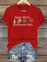 🔥Buy 3 Get 15% Off🔥Women's  Same shit Different costume Print T-Shirt