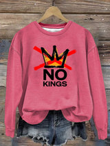🔥Buy 3 Get 15% Off🔥Women's  America has No Kings Printed Casual Sweatshirt