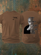 🔥Buy 3 Get 15% Off🔥Men's  2Pac Rapper  Print  T-Shirt
