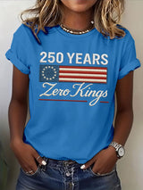 🔥Buy 3 Get 15% Off🔥Women's No Kings Print T-Shirt