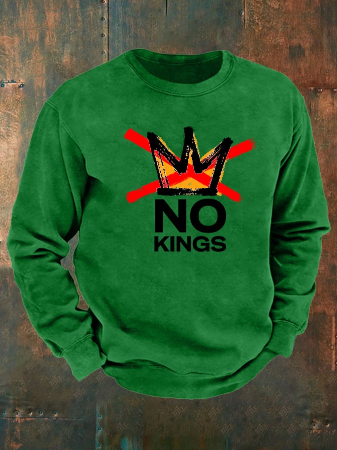 🔥Buy 3 Get 15% Off🔥Men's  America has No Kings Printed Casual  Sweatshirt