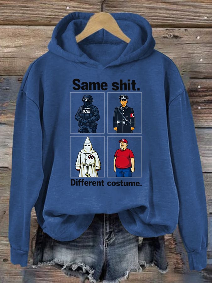 🔥Buy 3 Get 15% Off🔥Women's  Same shit Different costume  Print  Hoodie