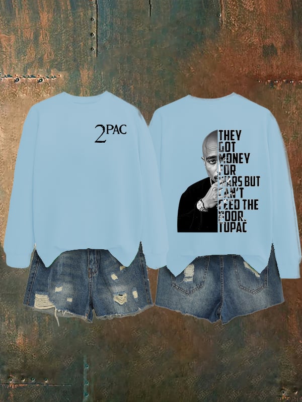 🔥Buy 3 Get 15% Off🔥Women's  2Pac Rapper Print Sweatshirt