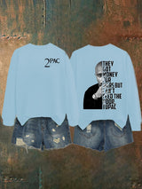 🔥Buy 3 Get 15% Off🔥Women's  2Pac Rapper Print Sweatshirt