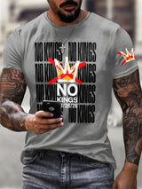 🔥Buy 3 Get 15% Off🔥Men's No Kings Day March 28 2026 Print T-Shirt
