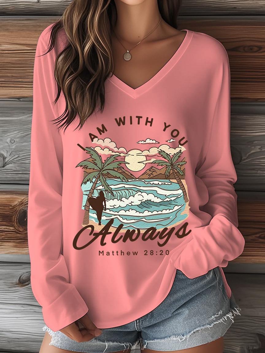 Women'S Casual Faith Long Sleeve T-Shirt