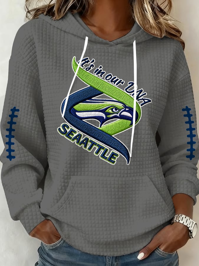 Women's Football Print Casual Sweatshirt