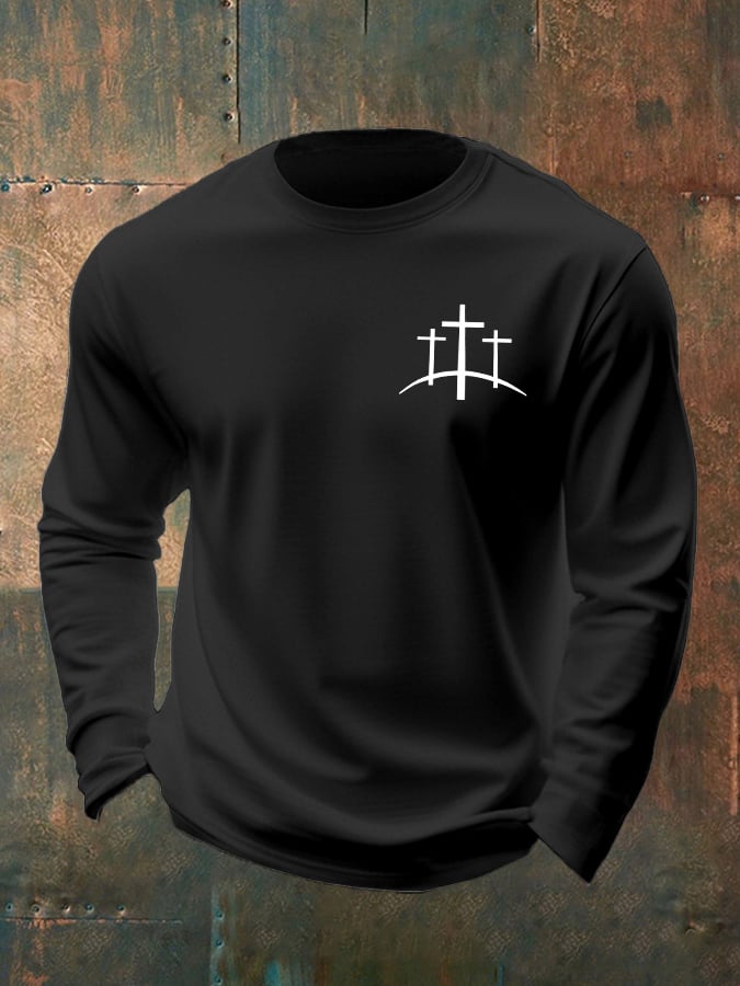Men's Casual Faith Long-Sleeved T-Shirt