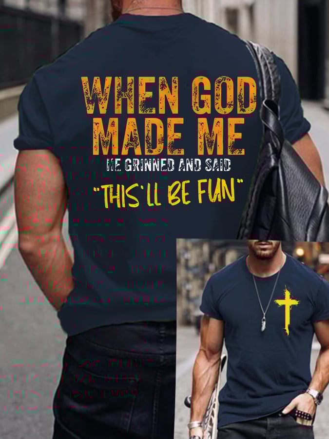 🔥Buy 3 Get 15% Off🔥Men'S Casual Faith Short-Sleeved T-Shirt