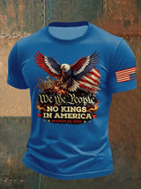 🔥Buy 3 Get 15% Off🔥Men's Retro We The People No Kings In America March 28 2026 Print T-Shirt