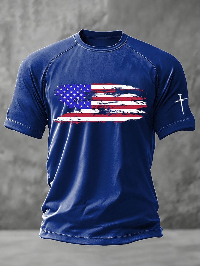 Men's Faith Print Casual T-Shirt