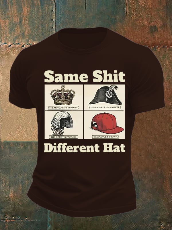 Men's Same Shit Different Hat FDT Print  T-Shirt