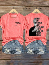 🔥Buy 3 Get 15% Off🔥Women's  2Pac Rapper Print T-Shirt